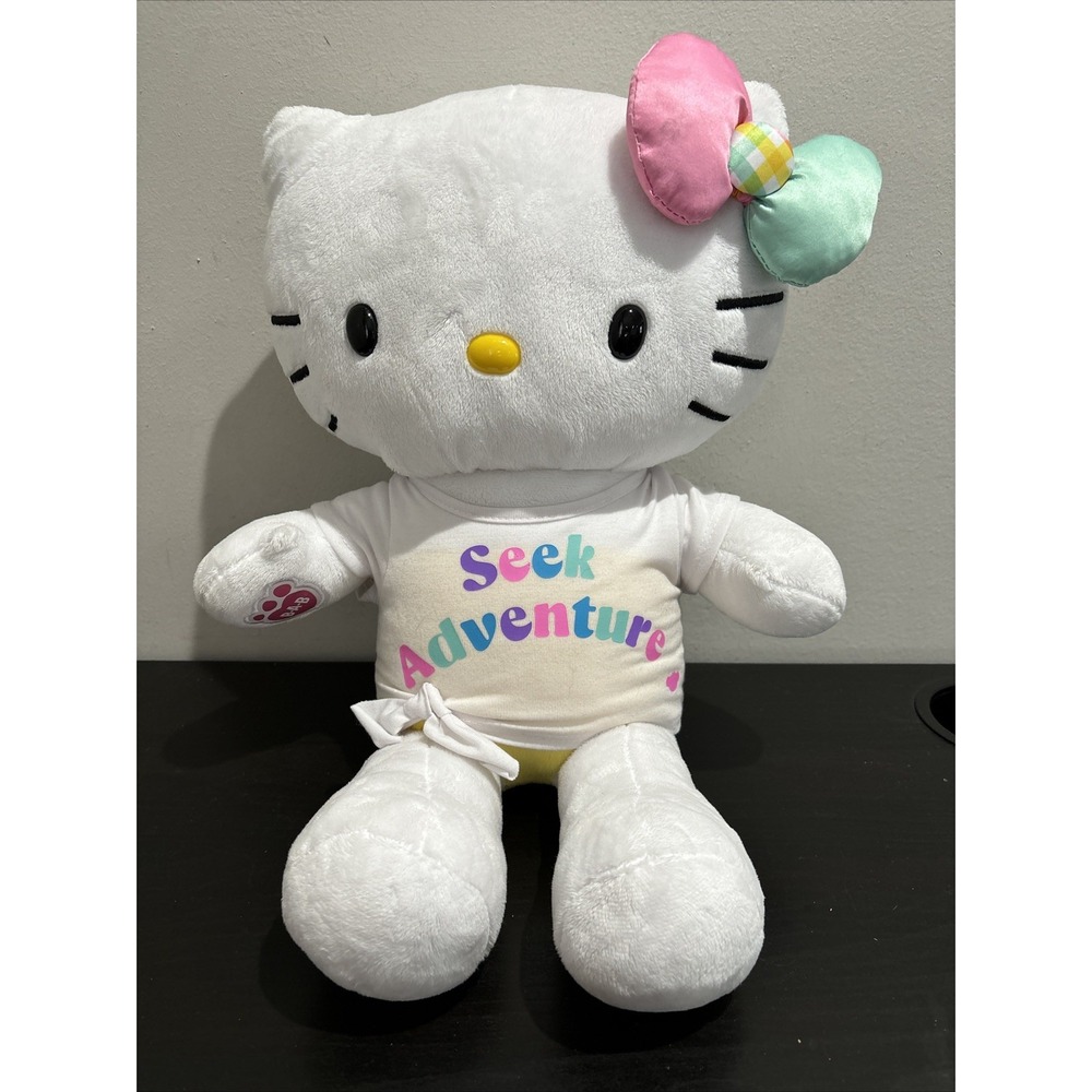 Sanrio Hello Kitty Pastel Bow And Shirt Set 17" Build a Bear Excellent